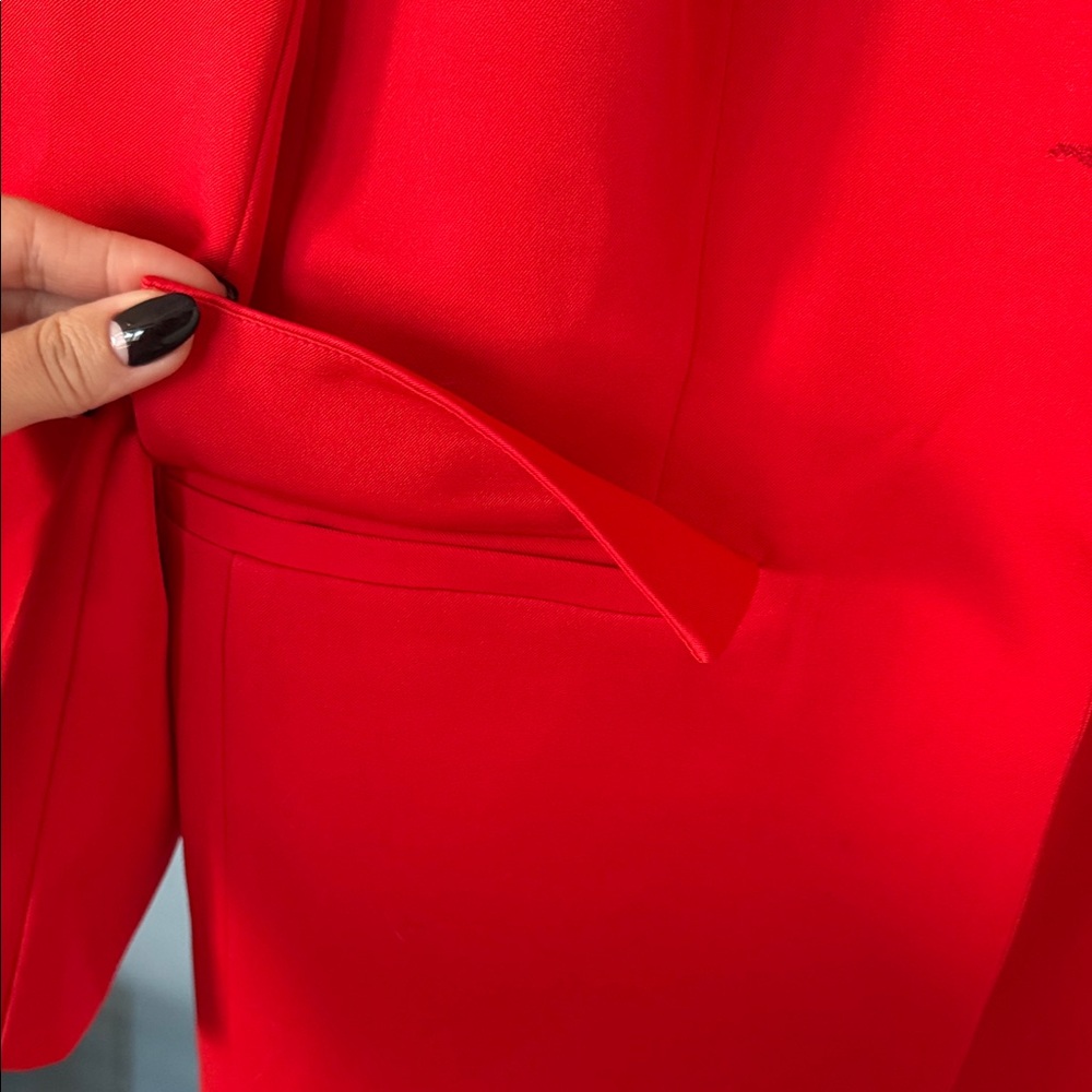 Red Women's Blazer - Picture 2 of 3